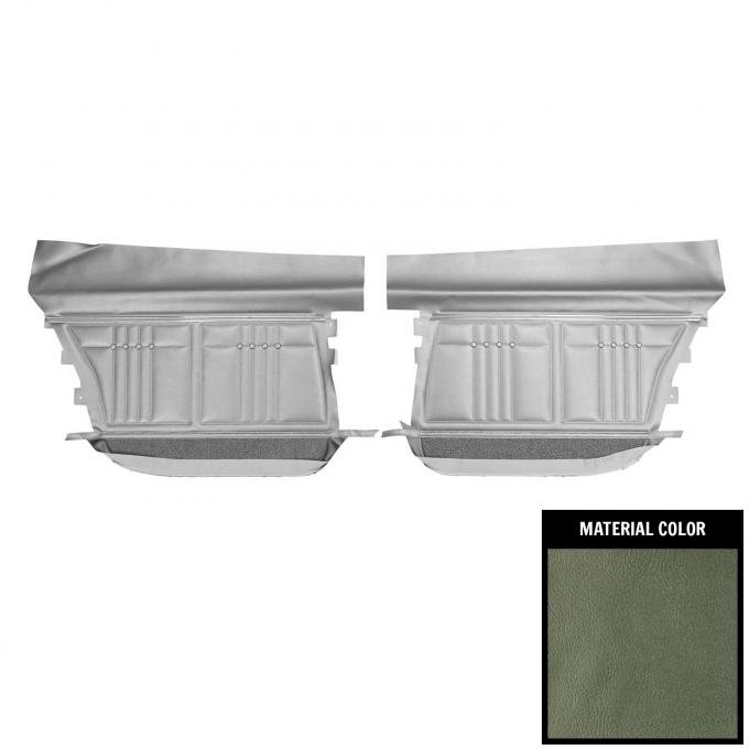 PUI Interiors 1968 Chevrolet Impala 4-Door Sedan/Hardtop/Wagon Aqua Rear Door Panels 68BD4D02S