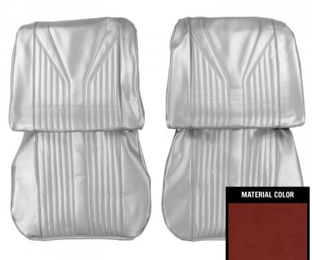 PUI Interiors 1965 Chevrolet Impala/SS Red Front Bucket Seat Covers 65BS30U
