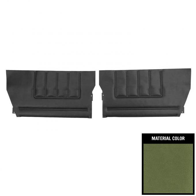 PUI Interiors 1971-1972 Chevrolet Impala Convertible Jade Green Rear Door Panels 71BD19V