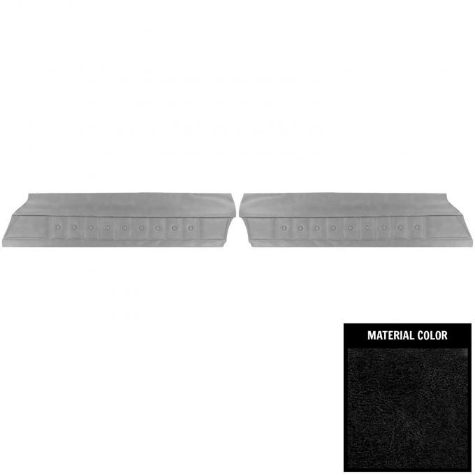 PUI Interiors 1974-1976 Chevrolet Malibu Black Front Door Panels 74AD10
