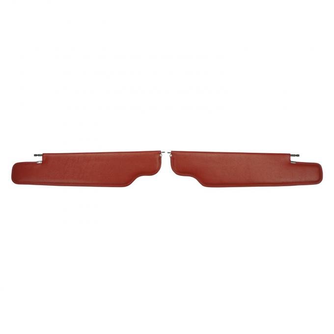 PUI Interiors 1963-1964 Pontiac Bonneville/Catalina Convertible Red Sun Visors SV2064V