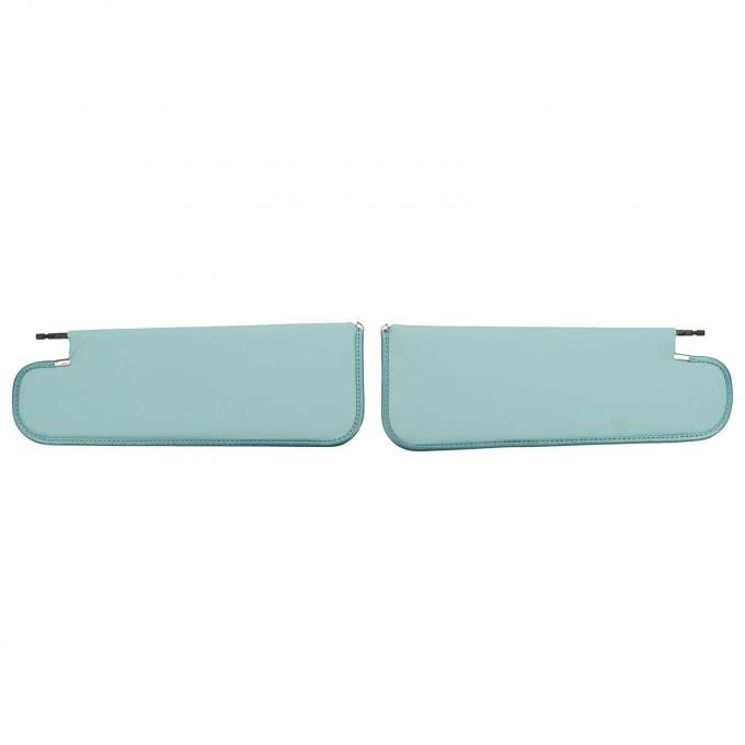 PUI Interiors 1965 Chevrolet Nova Hardtop Light Blue Basketweave Sun Visors SV11104AC