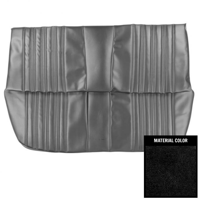 PUI Interiors 1966 Chevrolet Impala 4 Door Sedan Black Rear Bench Seat Cover 66BS4D10C