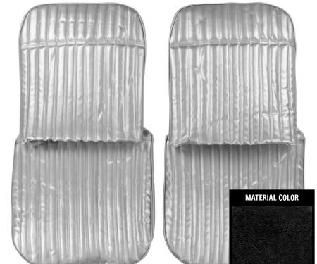 PUI Interiors 1970 Chevrolet Monte Carlo Black Front Bucket Seat Covers 70MS10U