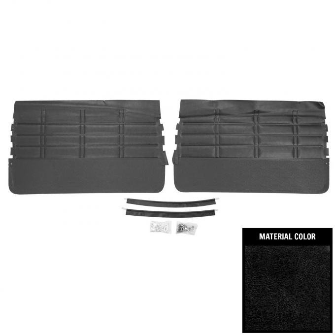 PUI Interiors 1963 Chevrolet Impala/SS Black Front Door Panels 63BD55F