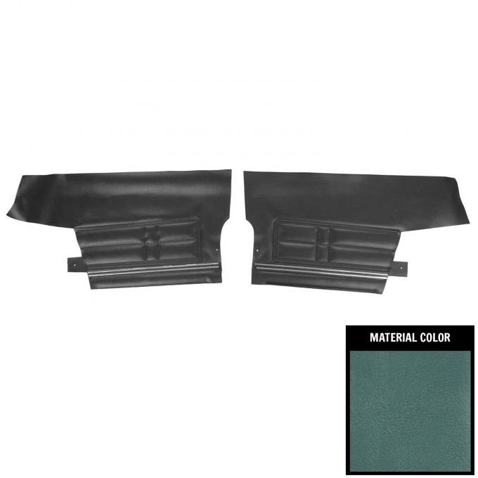PUI Interiors 1967 Chevrolet Impala Convertible Light Blue Rear Door Panels 67BD12V