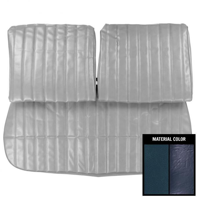 PUI Interiors 1971-1972 Chevrolet Monte Carlo Blue Front Bench Seat Cover 71MS09B1