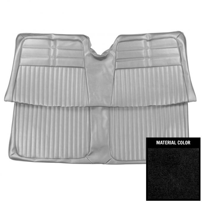 PUI Interiors 1963 Chevrolet Impala Hardtop Black Rear Bench Seat Cover 63BS55C