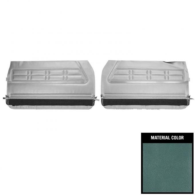 PUI Interiors 1967 Chevrolet Impala Light Blue Front Door Panels 67BD12