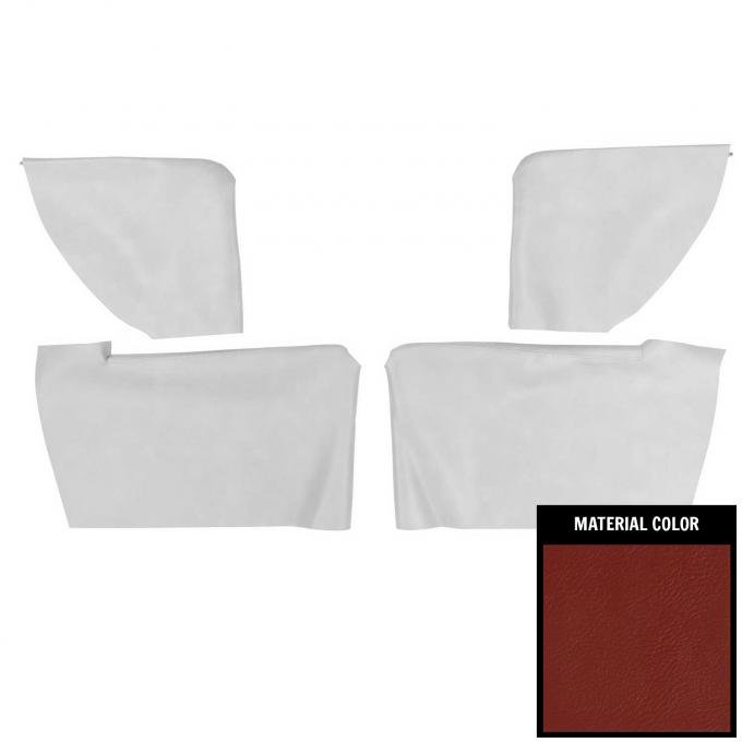 PUI Interiors 1969 Chevrolet Impala Convertible Red Rear Arm Rest Covers 69BR30