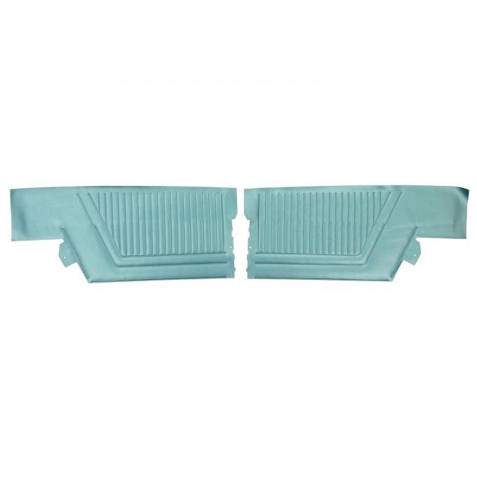 PUI Interiors 1965 Chevrolet Impala SS Hardtop Light Blue Rear Door Panels D552C