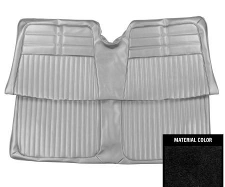 PUI Interiors 1963 Chevrolet Impala Hardtop Black Rear Bench Seat Cover 63BS55C