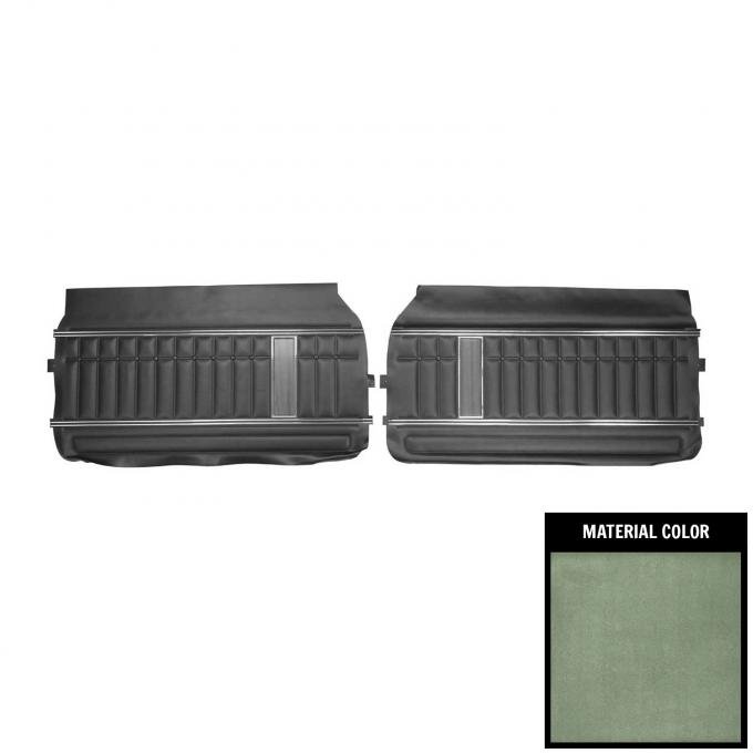 PUI Interiors 1970 Chevrolet Impala Dark Green Front Door Panels 70BDN24