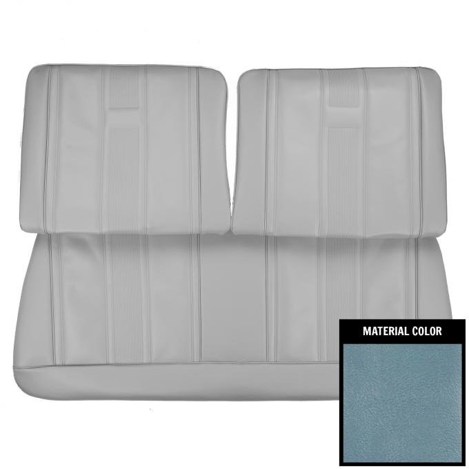 PUI Interiors 1965 Chevrolet Nova 2 Door Light Blue Front Split Bench Seat Cover 65XS12B