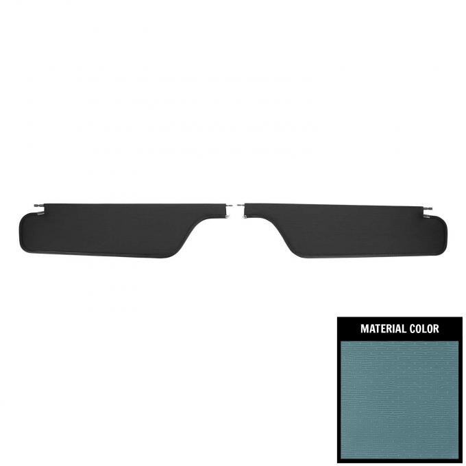 PUI Interiors 1966-1968 Pontiac Bonneville/Catalina Hardtop Light Blue Surrey Sun Visors SV14104SC