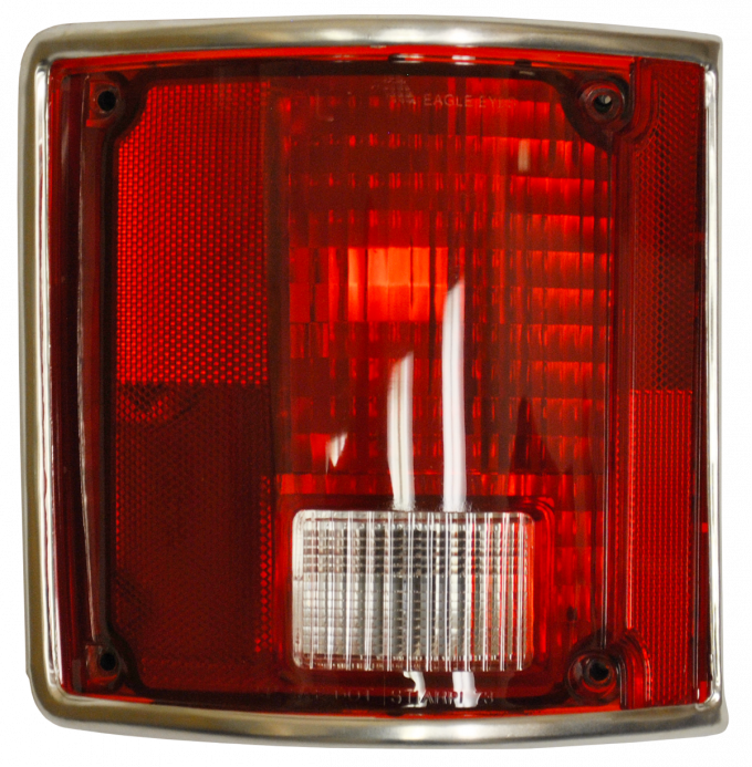 Key Parts '78-'91 Tail Light Assembly with Chrome Trim, Driver's Side 0851-613 L