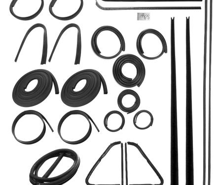 AMD Weatherstrip Kit, Full, w/ Reveal Trim Groove, 13pcs, 51-53 Chevy GMC Pickup Truck X599-4051-1S