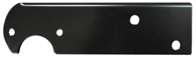 Key Parts '67-'76 Stepside Tail Light Brkt (Black), Driver's Side 0849-763