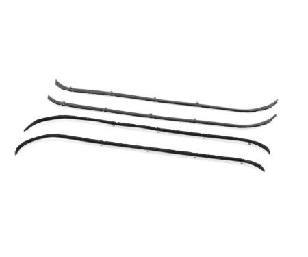 AMD Front Door Beltline Window Felts, Inner & Outer, Vent Window Delete Conversions, 55-59 Chevy GMC Truck U-KG2130