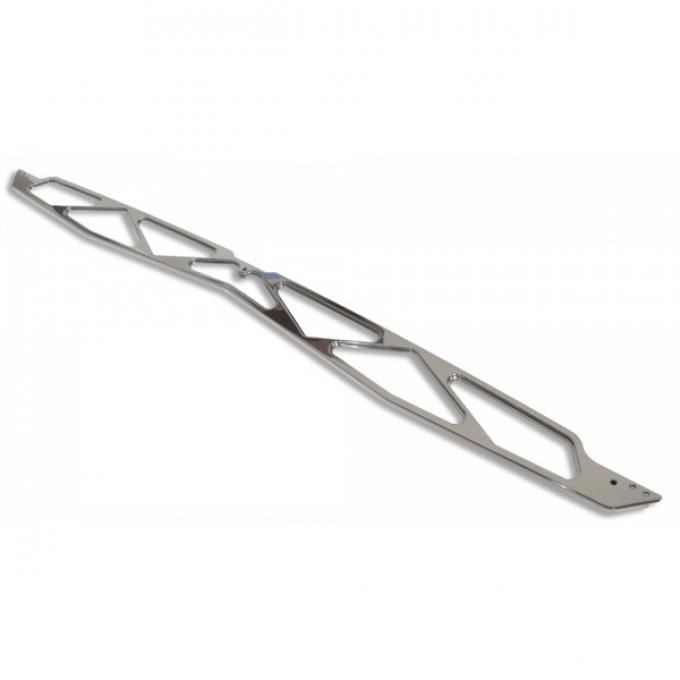 1955 Chevy Hood Brace, Billet Aluminum, Polished Finish, Eddie Motorsports