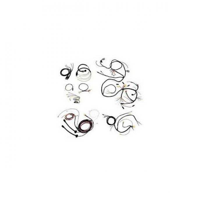 Chevy Wiring Harness Kit, V8, Automatic Transmission, With Generator, 210 2-Door Wagon, 1955