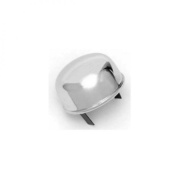 Chevy Oil Breather Cap, PushIn, Chrome Classic Chevy