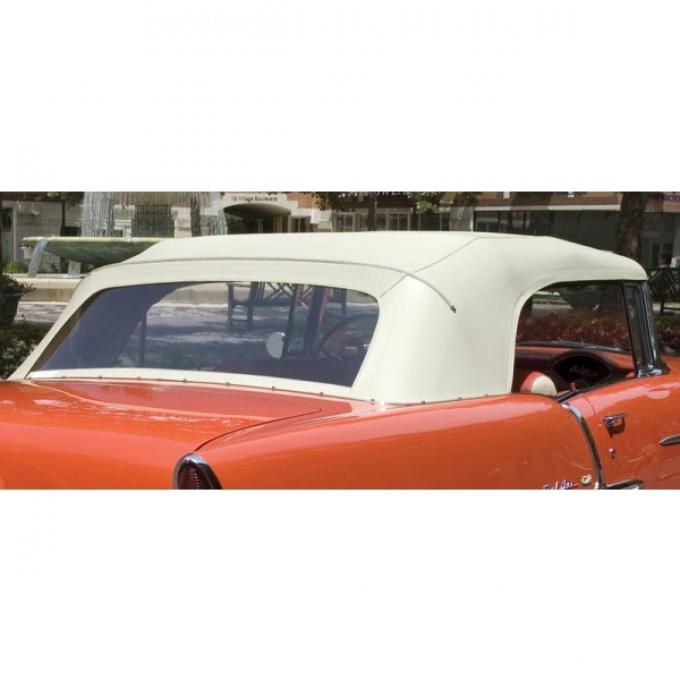Chevy Convertible Top, With Correct Stitching, Beige, 1955-1957