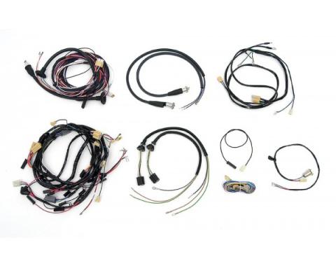 Chevy Wiring Harness Kit, V8, Manual Transmission, With Alternator, 2-Door Sedan, 1955