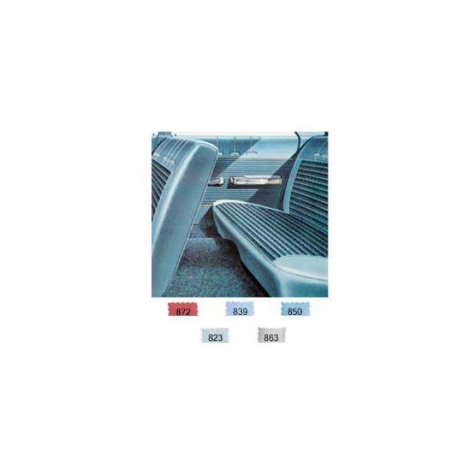 Full Size Chevy Preassembled Door Panel & Quarter Trim Panel Interior Kit Service, 4-Door Sedan, Bel Air, 1962