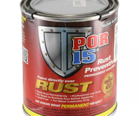 Rust Preventive Paint, Gloss Black, POR-15, Pint