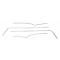 Chevy Interior Door & Side Panel Trim Set, Stainless Steel,210 2-Door Hardtop, 1956