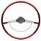Full Size Chevy Steering Wheel, Red, Impala, 1965-1966