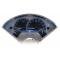 Chevy Analog Dash Gauges, Dakota Digital, Silver With Blue Display, 1955-1956