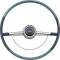 Full Size Chevy Steering Wheel, Two-Tone Blue, Impala, 1964