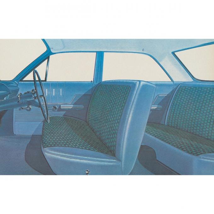 Full Size Chevy Seat Cover Set, 4-Door Sedan, Bel Air, 1963