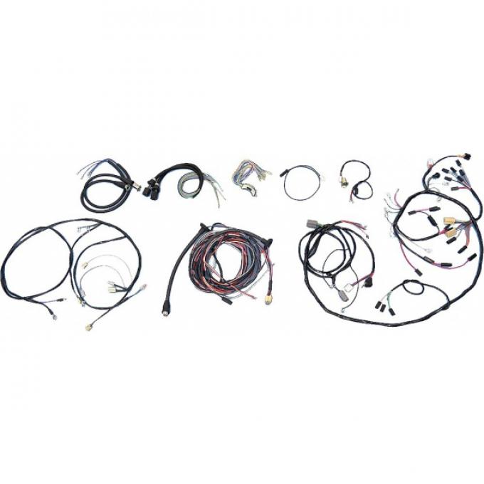 Chevy Wiring Harness Kit, V8, Manual Transmission, With Alternator, 210 2-Door Wagon, 1955