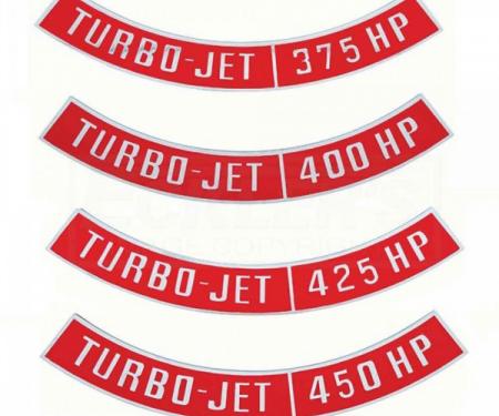 Chevy Air Cleaner Emblem, Turbo Jet, 1955-1957