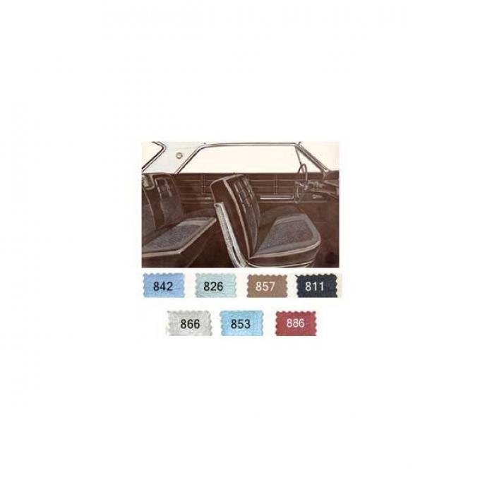 Full Size Chevy Preassembled Door Panel & Quarter Trim Panel Interior Kit Service, 2-Door Hardtop, Impala, 1963