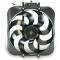 Full Size Chevy Electric Cooling Fan, S Blade, Black Magic, Flex-A-Lite, 1959-1972