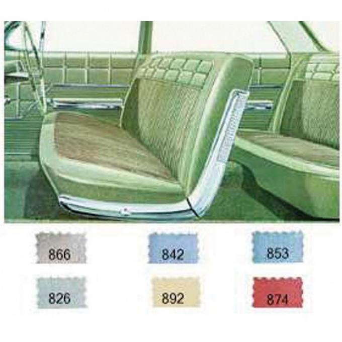 Full Size Chevy Preassembled Door Panel & Quarter Trim Panel Interior Kit Service, 4-Door Sedan, Impala, 1962