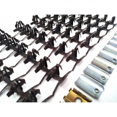 Chevy Beltline Molding Clip Set, Stainless Steel, Lower, 4Door Wagon