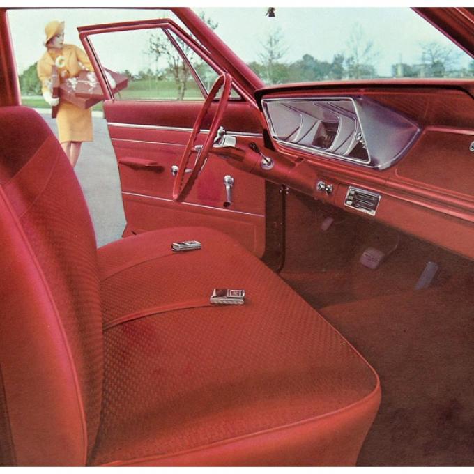Full Size Chevy Seat Cover Set, 2-Door Sedan, Biscayne, 1966