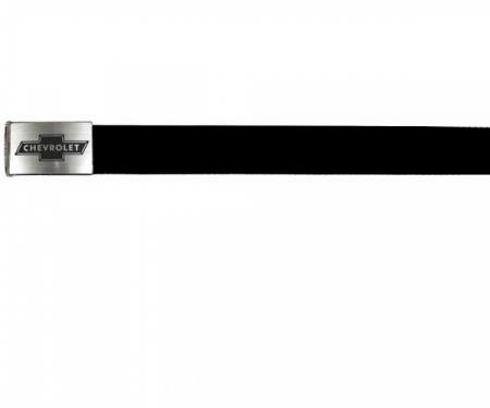 Web Belts, Chevy Bowtie Buckle, Metal Buckle Etched, Solid Bowtie
