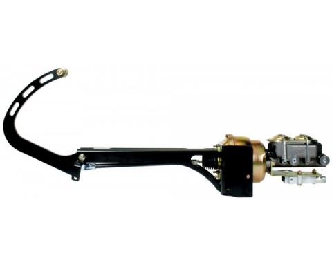Chevy Frame Mounted Booster/Master Cylinder Kit, For Four Wheel Disc Applications, CPP, 1955-1957