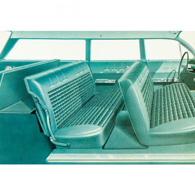 Full Size Chevy Seat Cover Set, 9-Passenger, Bel Air Wagon,1962