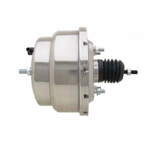 Chevy Power Brake Booster Kit, 8 Dual Diaphragm, Chrome, 19551957