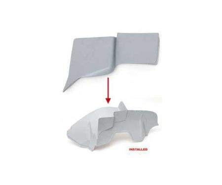 Chevy Hood Hinge Covers, Fiberglass, 1957