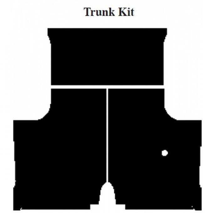 Chevy Impala Insulation, QuietRide, AcoustiShield, Trunk Kit, Coupe, 1959-1960