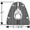 Chevy Firewall Seal, Steering Column, Except Power Brakes, 1949-1954