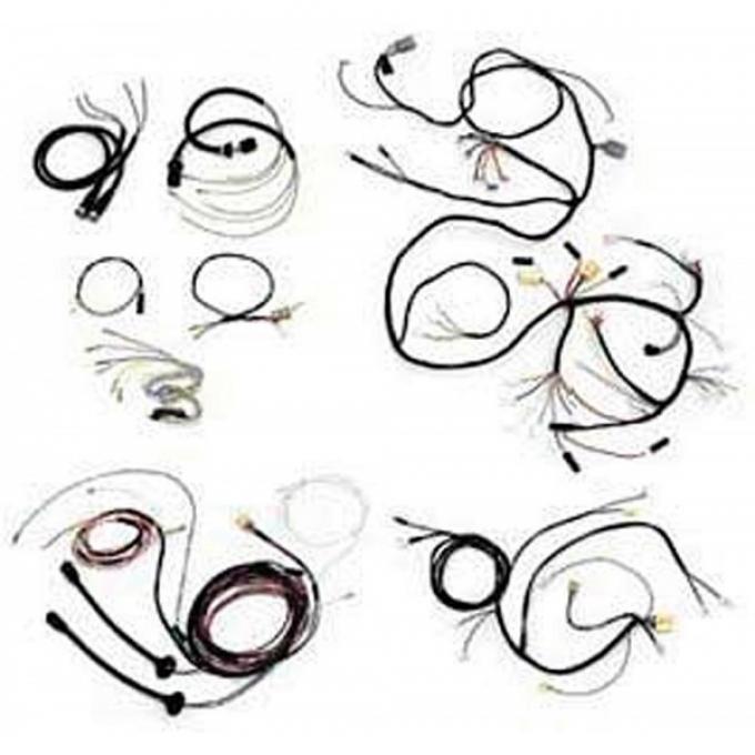 Chevy Wiring Harness Kit, V8, Automatic Transmission, With Generator, 210, Bel Air 4-Door Sedan, 1955